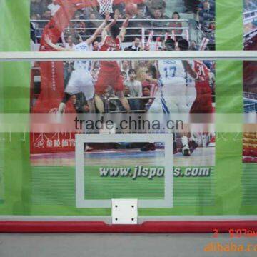 tempered and insulated transparent glass backboard