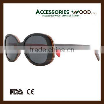 Customized hot style Layered wooden sunglasses from China for Unisex