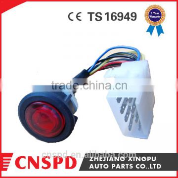 Red hazard light button switch for bus