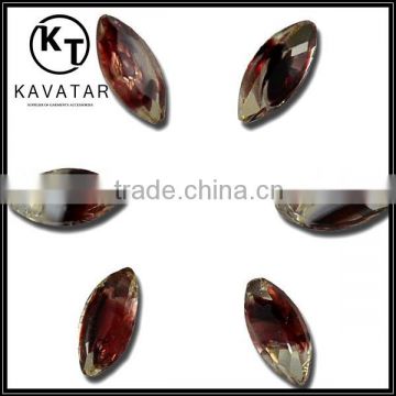 Top selling bling bling 7*15mm marquise shape glass stones wholesales