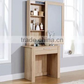 wooden dressing table with full-length mirror for bedroom furniture
