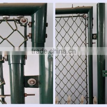 square post chain link fence