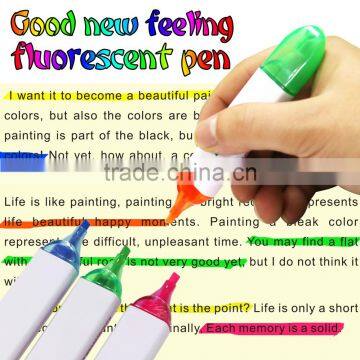 Promotional gift colors plastic highlighter pen