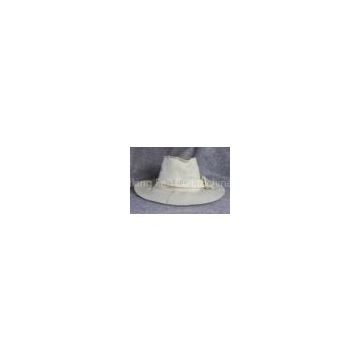Women 100% Sheep White Wool Felt Sauna Hats, Custom Woolen Hats With Cut Out