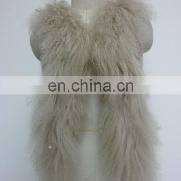 2013 fashion new women's tibet fur kniting wool vest