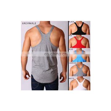 y back gym singlet with customized printing - Mens Wholesale Gym Singl...