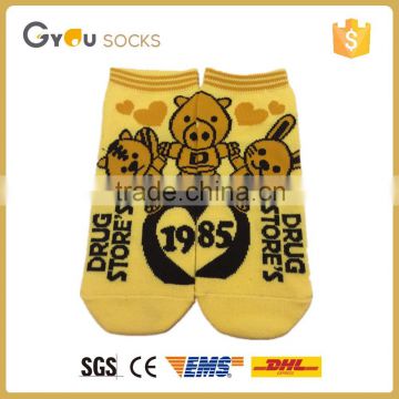 HIgh quality cute animals knitted cotton Flat socks Korea style