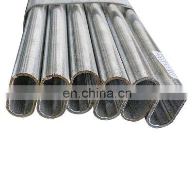 Coated galvanized oval shaped steel pipe for fence tube