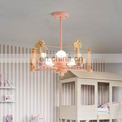 Modern Contemporary Minimalist Luxury Pendant Light Pink Green Dining Room Ceiling Hanging Lamp LED Indoor Fawn Chandelier