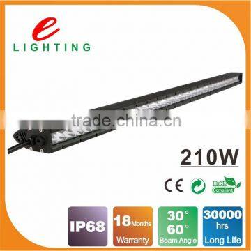 High quality 210w single row led light bar 50inch
