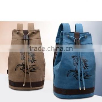 Hot sale large capacity girls and boys canvas backpack wholesale