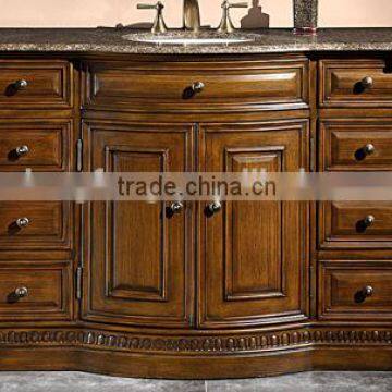 The latest design waterproof wooden bathroom vanity cabinet (YSG-114)