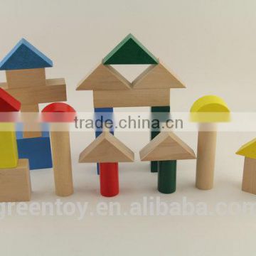 High Quality Fun Kids Blocks, Colorful DIY Building Block, Kids Educational Wooden Blocks for baby