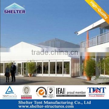 35x40 big exhibition marquee tent with glass wall outdoor show exhibition sale in Guangzhou Convenient to stock and transport