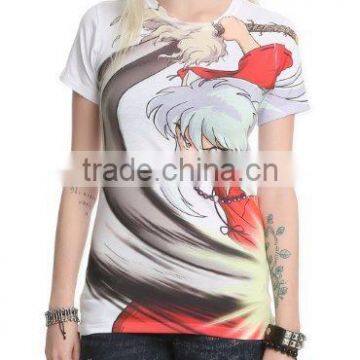 Lady 2015 sublimation shirt,2014 sublimated t shirt design,all over sublimatin design printing shirt