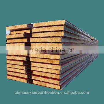 Rock wool sandwich color steel plate for fireproof board