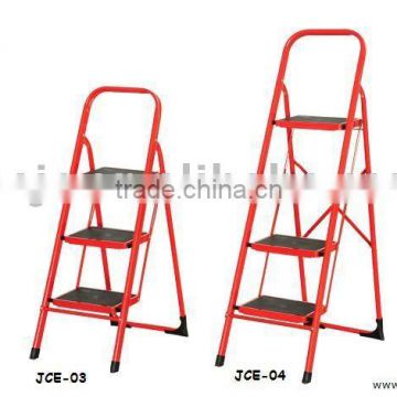 Stainless steel step folding ladder household ladder