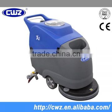 Small type automatic walk behind electric floor scrubber