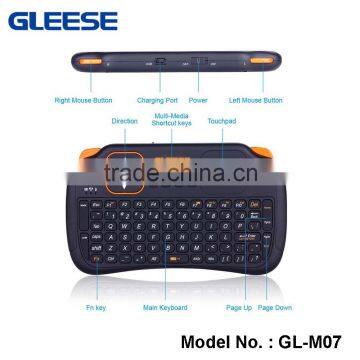 Dongguan Rechargeable lithium battery 2.4G mini wireless keyboard and mouse for ipad