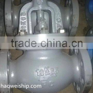 JIS flanged F7309 16K Marine Cast Iron Globe Valve