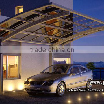 DIY Easy installation Aluminum carport shades with Polycarbonate sheet Roofing
