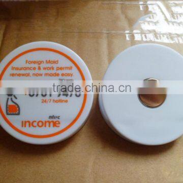 Plastic Circle magnetic clip, Plastic circle power clip, Promotional magnetic power clip, PTMC050