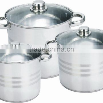 6pcs stainless steel stock pot,suplier for BOHMANN,ROYALTY LINE                        
                                                                                Supplier's Choice