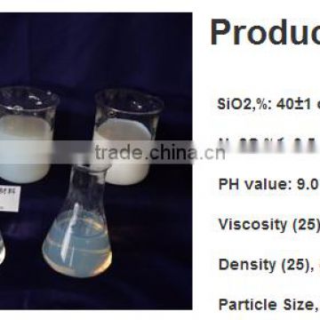 transparent adhesive colloidal silica in textile industry