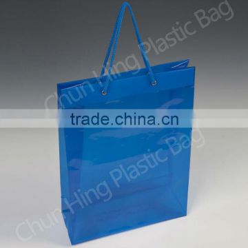 Rope handle plastic bag/Custom printed shoppiing bag
