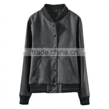 cheap Custom PU sleeve baseball jackets