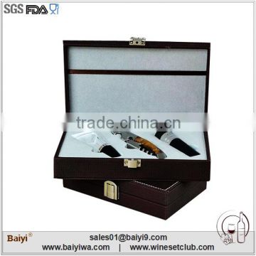 High quality deluxe wine accessories waiter wine opener set