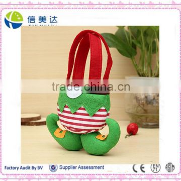 Fashional lovely Christmas elf pants candy gifts bags