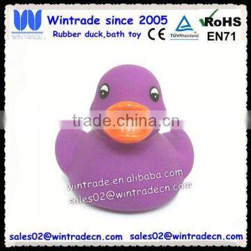 8CM purple color pvc plastic ducks