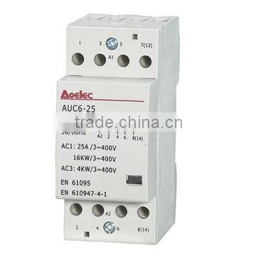 AUC6 with Semko certificate CE mark AC Contactor 4P 25A