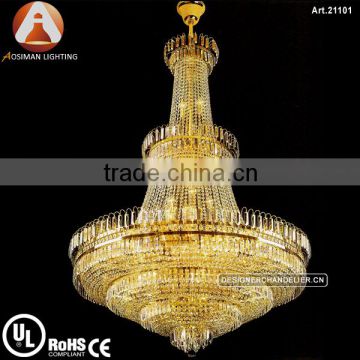 Luxury Empire Golden Chandelier with K9 Crystal