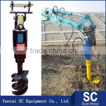 Ground Drill /Earth Auger Mounted By Excavator HD820 For Tree Planting