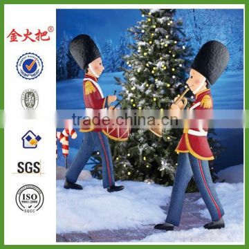 Marching Christmas Toy Soldier Garden Stake