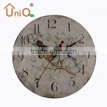 M1214 hot sale for home decoration metal antique goods wall clock