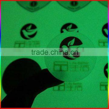 round glow in dark label, luminous adhesive stickers