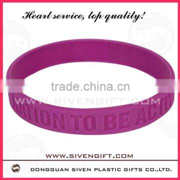 fashion eco-friendly 2d soft pvc bracelet