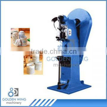 Semi Automatic Flanging Machine for Royal Tea Cookies Biscuits Coin Saving Tin Can Box Making Machines Production Line