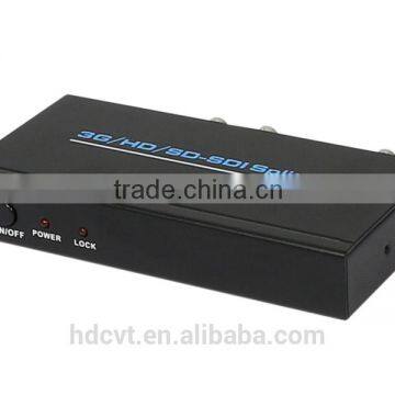 Factory supply metal 2 port SDI Splitter 1 in 2 out BNC video splitter, 1080P supported
