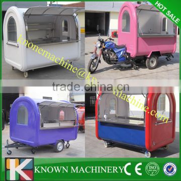 With 2 big wheels electric mobile food warm food truck