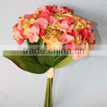 artificial hydrangea bouquet with rose