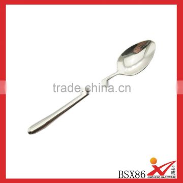 Wholesale tableware 201 stainless steel hollow handle sharp spoon