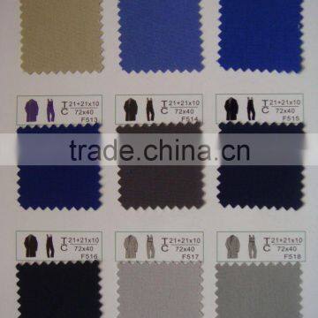 stock c/t 60/40 poplin uniform fabric/business suit fabrics/labour suit fabrics/jumper fabric/overalls fabrics