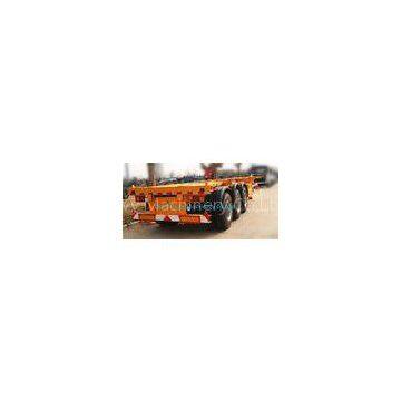 60T Manual Low Bed Trailer 3 Axles / Two single Trailer Truck