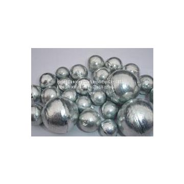 SHG Zinc Balls 99.995% for hot dip galvanization application