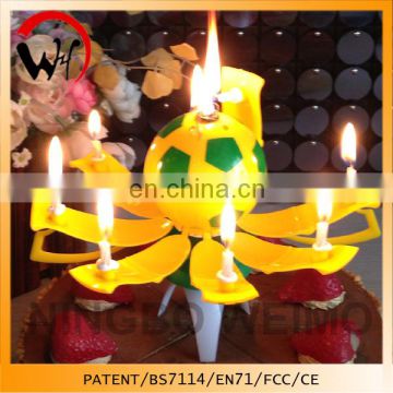 patent music birthday candles yellow orange