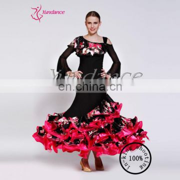 lycra flamenco custom dress china factory AB035